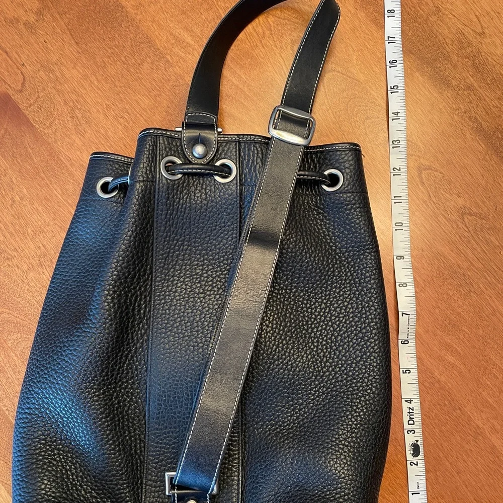 Dooney & Bourke Black Leather Shoulder Bag - Picture 9 of 16